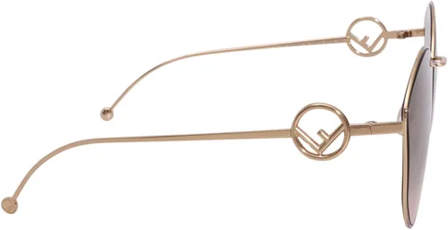 Vista 3 de Gafas de sol Fendi FF 0335 FS 0DDB Gold Copper M2 Brown Pink Gradient
