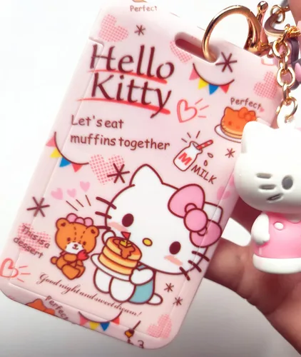 Vista 3 de Llavero Hello Kitty para niñas y mujeres Figuras Sanrio Accesorios para bolsa de regalo de cumpleaños (Hello Kitty 1), Hello Kitty 1