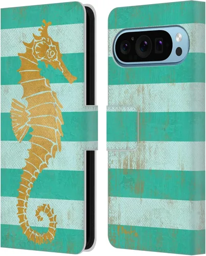 Vista 8 de Head Case Designs Officially Licensed Paul Brent Agate Mermaid Coastal Leather Wallet Case Compatible with Google Pixel 9 / Pixel 9 Pro