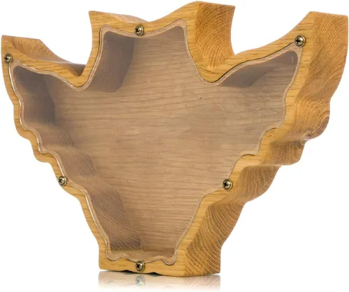 Vista 7 de Hucha de búho – Caja de dinero de madera personalizada para niños y adultos Regalo Montessori y decoración de guardería Ideal para baby showers