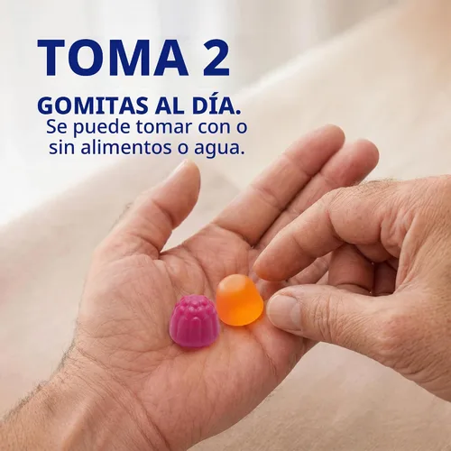 Vista 3 de Centrum MultiGummies de plata para hombres de 50 años, 140