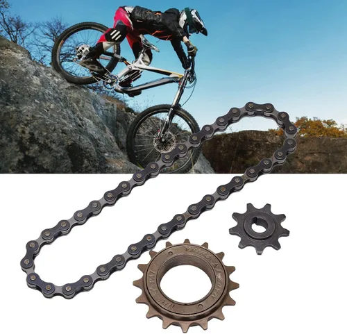 Vista 6 de Kit de rueda libre, duradero juego de cadena de piñón de 9 dientes 16T, componente de bicicleta para ciclistas de carretera, ciclistas de montaña
