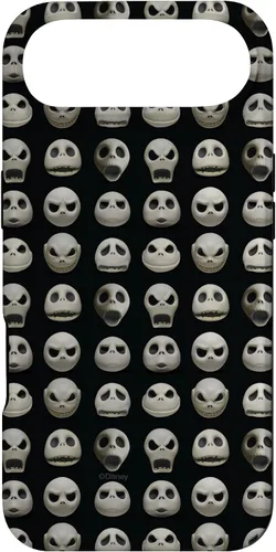Vista 26 de Funda negra para iPhone 13 Pro Max Disney The Nightmare Before Christmas Jack Expressions