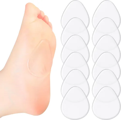Vista 8 de Bonuci 12 almohadillas metatarsianas de gel para pies para aliviar el dolor, almohadillas de gel para pies para mujeres y hombres, para fascitis Azul