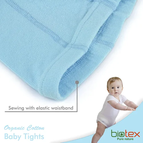 Vista 3 de 3 pares de medias de algodón orgánico para bebé niña y niño para invierno, leggings sin costuras, medias para recién nacidos, medias para niños