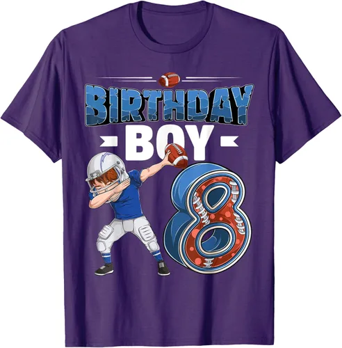 Vista 62 de Dabbing Boy - Camiseta de 8 años de fútbol americano americano, Negro, S