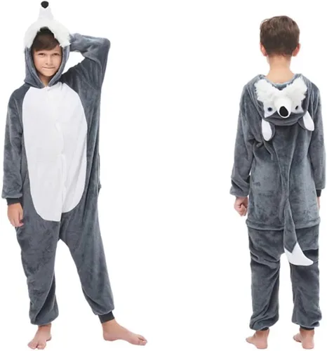 Vista 4 de Petrella Animal Kids Onesie Cute One Piece Pajamas Halloween Costume Chrismas Cosplay Sleepwear Unisex for Boys & Girls