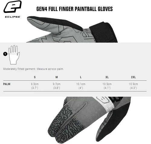Vista 4 de Planet Eclipse Guantes de dedo completo - Gen4 - Fantm Shade - S