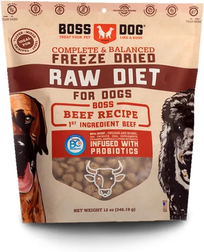 Vista 16 de Boss Dog Dieta cruda liofilizada (perros), receta de cordero, bolsa de 12 onzas
