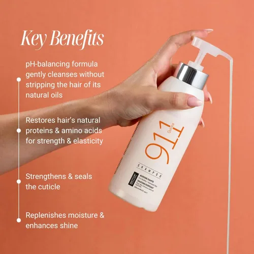 Vista 2 de Biotop Professional 911 Quinoa Nourishing & Hydrating Duo - Champú de quinua 911 (16.9 onzas) y acondicionador 911 (16.9 onzas) para cabello seco