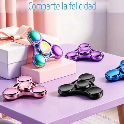 Vista 6 de ATESSON Juguete giratorio para la ansiedad, ultra duradero, de acero inoxidable, de alta velocidad, 3-5 minutos, latón de precisión, de metal