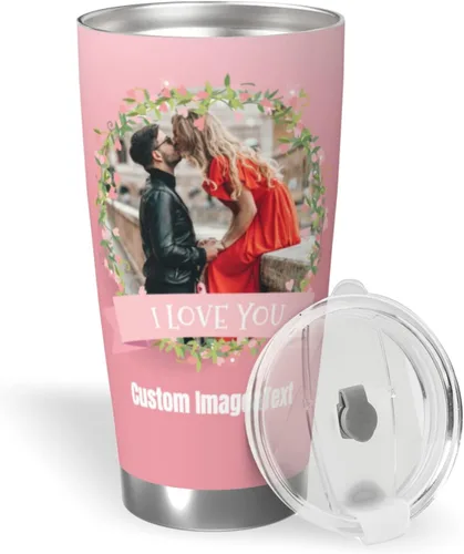 Vista 14 de Vaso personalizado personalizado con foto texto imagen regalo en el día del padre, cumpleaños para papá, marido, abuelo, taza de café aislada