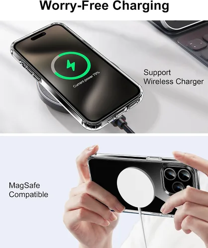 Vista 396 de HOOMIL Funda para iPhone 7 Plus/iPhone 8 Plus de 5.5 Pulgadas, sin amarillamiento, protección contra caídas, cubierta trasera dura transparente