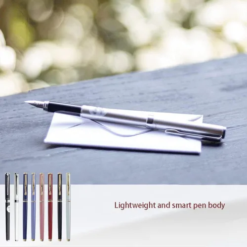 Vista 2 de Elegante pluma estilográfica, impresionantes bolígrafos de lujo de 0.020 in, punta fina de acero inoxidable, diseño clásico, pluma de escritura