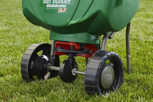 Vista 3 de Scotts Turf Builder EdgeGuard DLX Broadcast Spreader - Esparcidor de transmisión (paquete de 3)