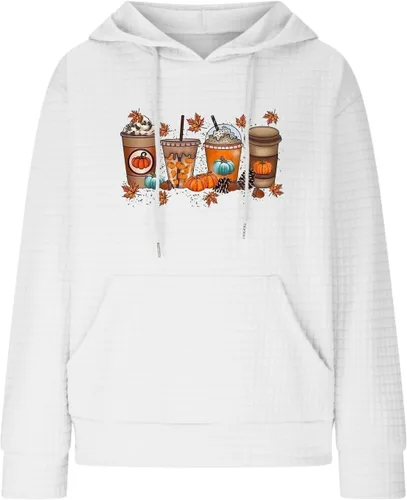 Vista 92 de SHAOBGE Sudaderas con capucha de gran tamaño para mujer, sudaderas con capucha para entrenamiento, suéteres casuales y cómodos trajes de moda