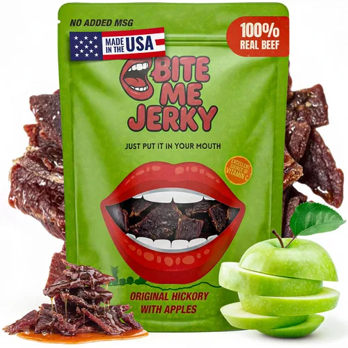 Vista 11 de Tender Beef Jerky Snacks Pack con fruta real, teriyaki y piña, 4 onzas