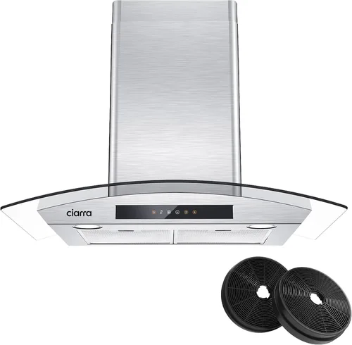 Vista 9 de CIARRA Campana extractora inteligente de 30 pulgadas con control de voz, compatible con Alexa/Google Home/Smart Life Assistant, campana extractora