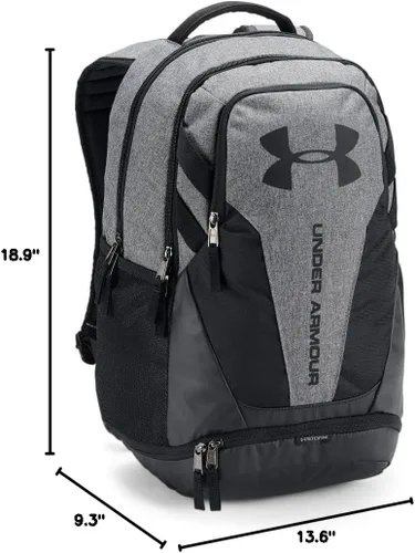 Vista 6 de Under Armour UA Hustle 3.0 Mochila, Gris, talla única