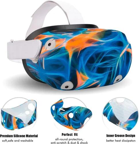 Vista 4 de Compatible with Oculus Quest 2 Accessories+Compatible with Oculus Quest 3 Accessories