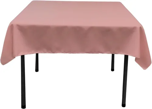Vista 89 de LA Linen. Mantel cuadrado de popelina de poliéster