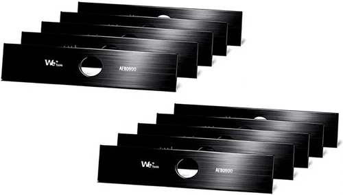 Vista 5 de AEB0800 Cuchilla de repuesto para bordeadora EGO 56V modelos EA0800/ME0801/ME0800, negro (paquete de 2)
