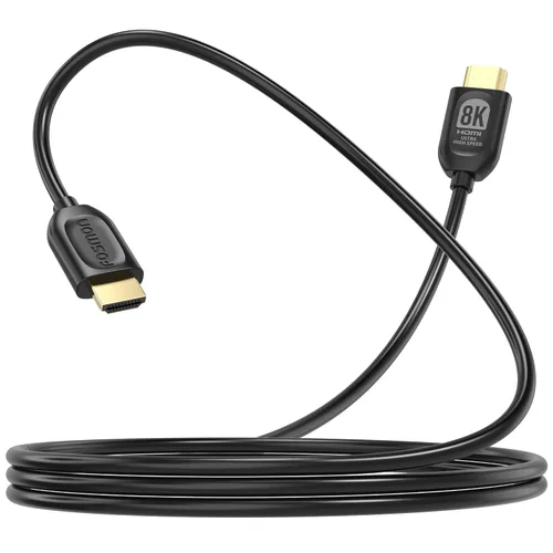 Vista 16 de Fosmon - Cable HDMI 2.0 de 0.3 m, 4K@60Hz, certificado premium en pared CL3, 18Gbps de súper alta velocidad, HDR, HDCP 2.2/1.4, 3D, ARC, 30AWG
