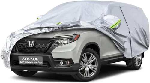 Vista 87 de KouKou Funda impermeable para automóvil SUV adecuada para BMW X1 de 2009 a 2025, 7 capas a prueba de viento para todo tipo de clima, cubierta