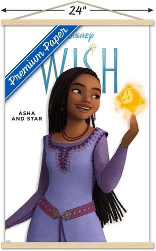 Vista 3 de Trends International Disney Wish Asha Feature Series - Póster de pared con marco magnético