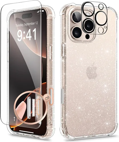 Vista 148 de GVIEWIN - Funda para iPhone 11 con protector de pantalla + protector de lente de cámara, cubierta protectora transparente suave de poliuretano