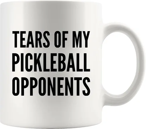 Vista 11 de Panvola Tears of My Pickleball Opponents - Taza de cerámica para café, regalo para jugador deportivo, abuelo, abuela, marido, esposa, mamá, papá