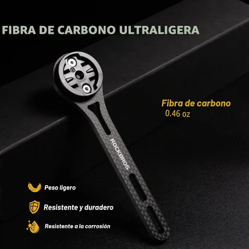 Vista 4 de ROCKBROS Soporte para computadora de bicicleta en la parte delantera compatible con mesas de reloj convencionales, equipado con múltiples tipos