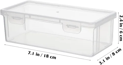 Vista 2 de UPKOCH Contenedor de pan transparente, caja de pan de plástico, contenedor de almacenamiento de pan, contenedor hermético para almacenamiento