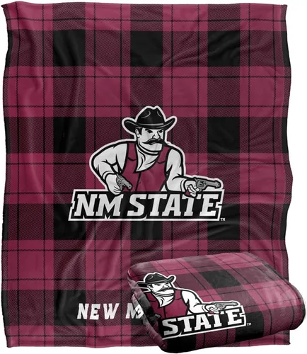 Vista 136 de LOGOVISION St John's University Campus Plaid Spirit Silky Touch Manta súper suave 36 x 58 pulgadas