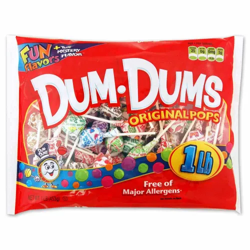 Vista 12 de Dum Dums Original, paletas, libre de la mayoría de alérgenos