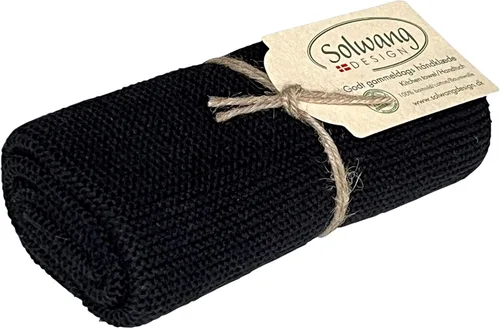 Vista 39 de Solwang 100% algodón orgánico certificado fabricado en la India Toalla de cocina/mano de diseño danés (verde ártico orgánico)