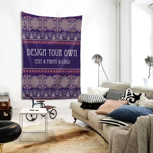 Vista 3 de FAMILOVE Tapiz de pared personalizado, para colgar en la pared, bohemio, hippie, mandala tapiz para dormitorio, estético, regalos para hombres