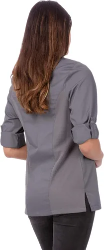 Vista 2 de Chef Works Lansing - Abrigo de chef para mujer