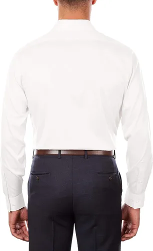 Vista 2 de Camisa Van Heusen de vestir corte normal cuello flexible elástica lisa para hombre