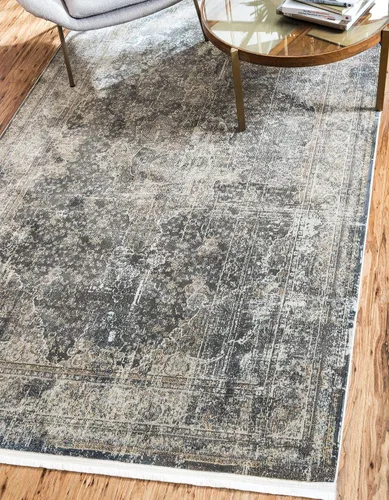 Vista 6 de Unique Loom Baracoa Collection - Alfombra de área La Cabana (2' 2" x 3' 1", gris humo/marrón)
