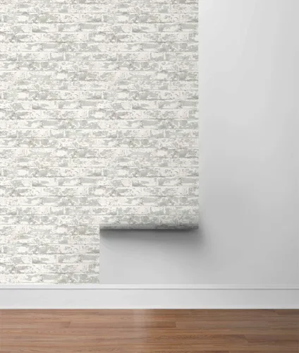 Vista 9 de Lillian August NextWall Luxe Haven Soho Papel tapiz de ladrillo (Calcuta)