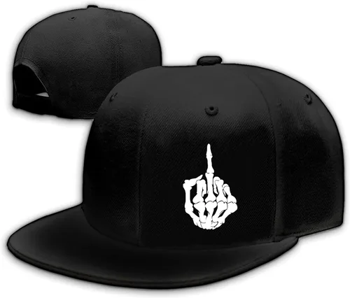 Vista 10 de Motorcycle Skull Hat Flat Bill Hats for Men Snap Backpack Mens Hats Snapback Baseball Cap for Teens Boys