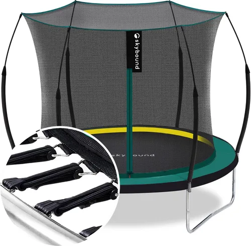 Vista 18 de SkyBound Trampolín sin Resortes de 14 PIES 12 PIES 10 PIES 8 PIES 6 PIES para Niños y Adultos - Trampolines Recreativos con Revestimiento