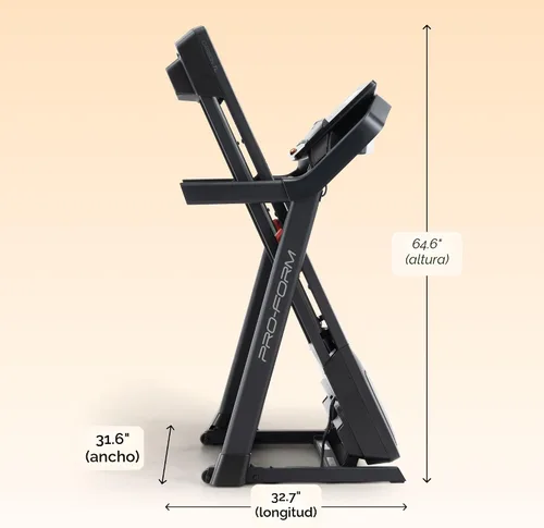 Vista 7 de Proform Cintas de correr de carbono: cintas de correr para caminar y correr con ventilador integrado y diseño de ahorro de espacio Foldable