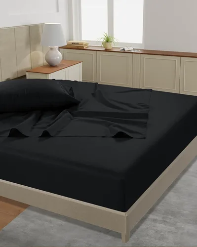 Vista 4 de Lane Linen Juego de 2 fundas de almohada 100 % de algodón, tamaño estándar, se adapta a almohadas estándar y Queen, fundas de almohada lujosas