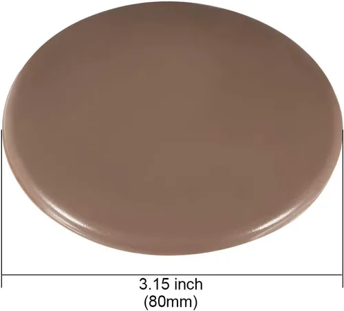 Vista 2 de uxcell Protectores de pared de 3.150 in autoadhesivos para tirador de puerta, tope de silicona marrón