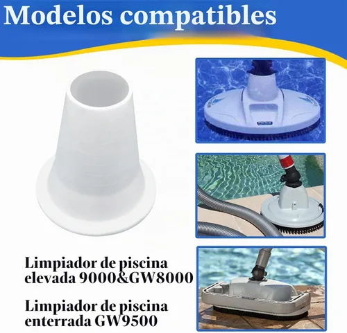 Vista 5 de GW9000 GW9015 Reductor de cono, pieza de repuesto automática de limpiador de piscinas y spa, color blanco 1 Paquete