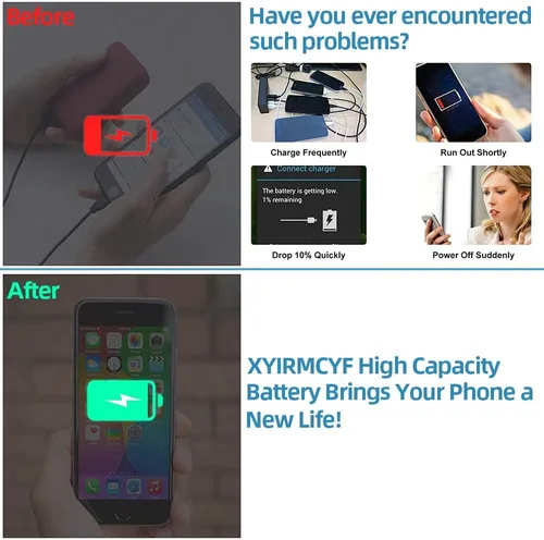 Vista 3 de XYIRMCYF Batería de Super Capacidad de 21800mAh Compatible con iPhone 13 Pro Max, Batería de Repuesto Li-Polímero de 0 Ciclos para iPhone 13 Pro