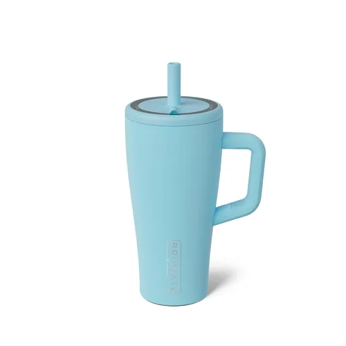 Vista 52 de BrüMate Era Vaso Térmico de 20 oz con Asa y Pajilla Vaso Térmico Aislante 100% A Prueba de Fugas con Tapa y Pajilla Hecho de Acero Inoxidable
