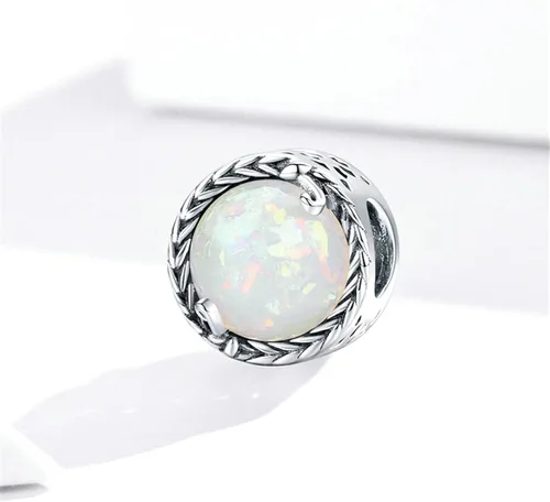 Vista 2 de BISAER Pulsera contra el mal de ojo de plata de ley 925, abalorios de cristal azul, dije de mano Hamsa para pulsera Pandora